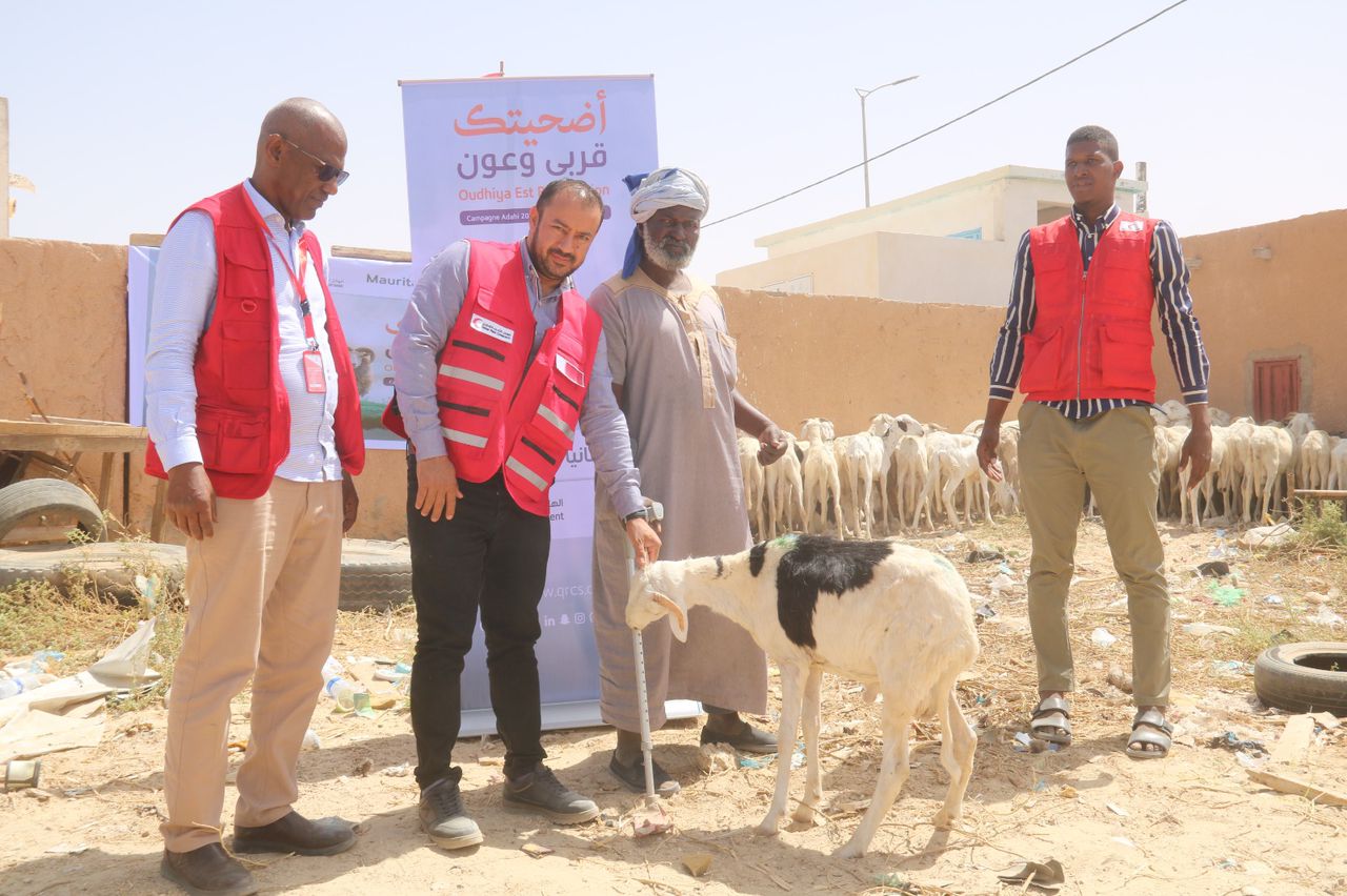 نواكشوط : الهلال الأحمر يوزع 350 أضحية
