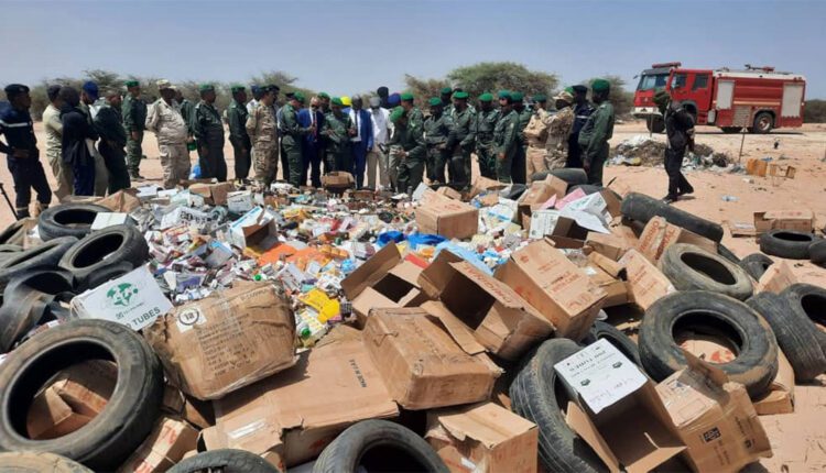 روصو: إتلاف وحرق خمور ومستحضرات تجميل وادوية فاسدة