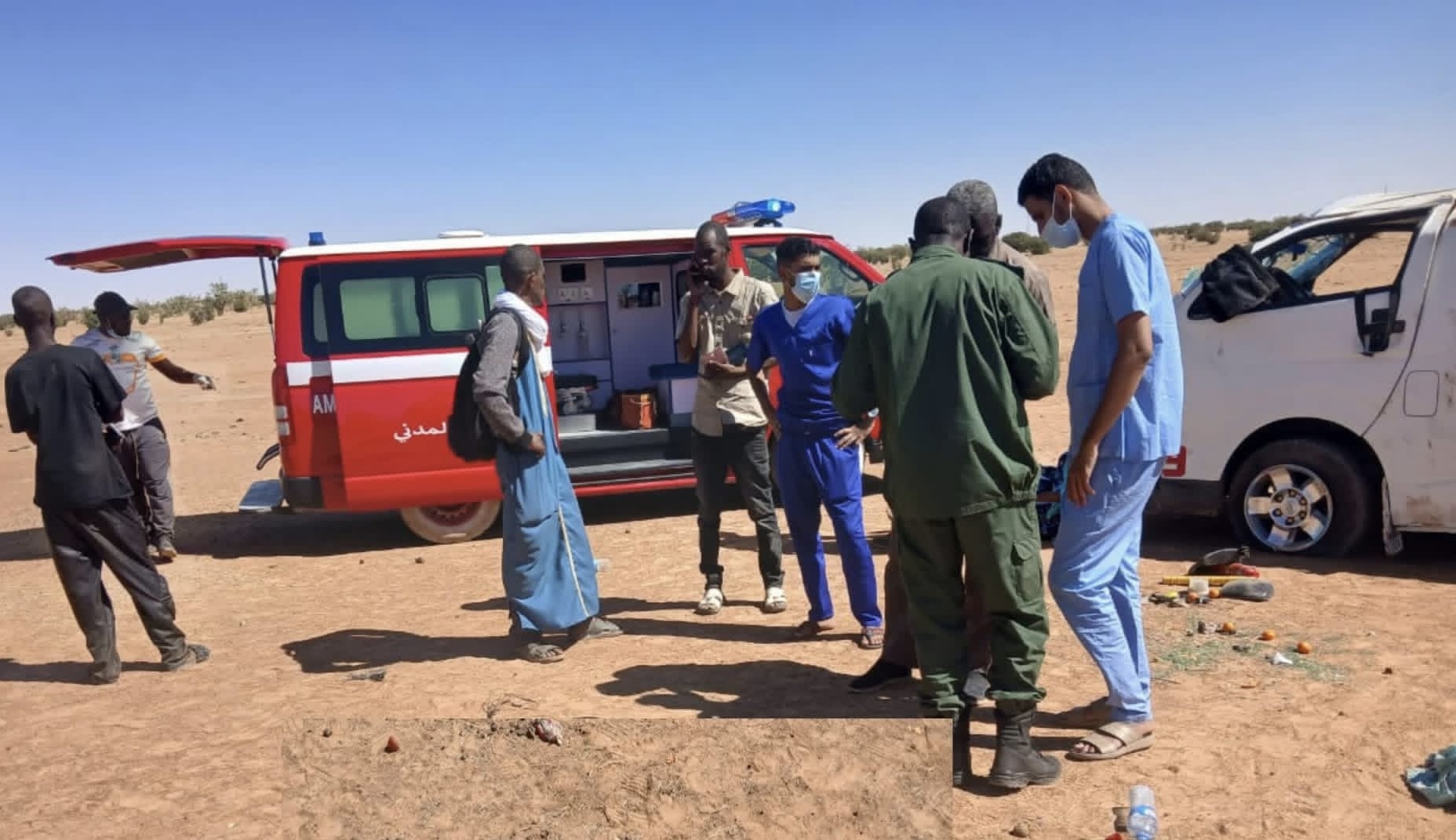 3 وفيات وعدة جرحى في حادث سير على طريق نواكشوط–نواذيبو